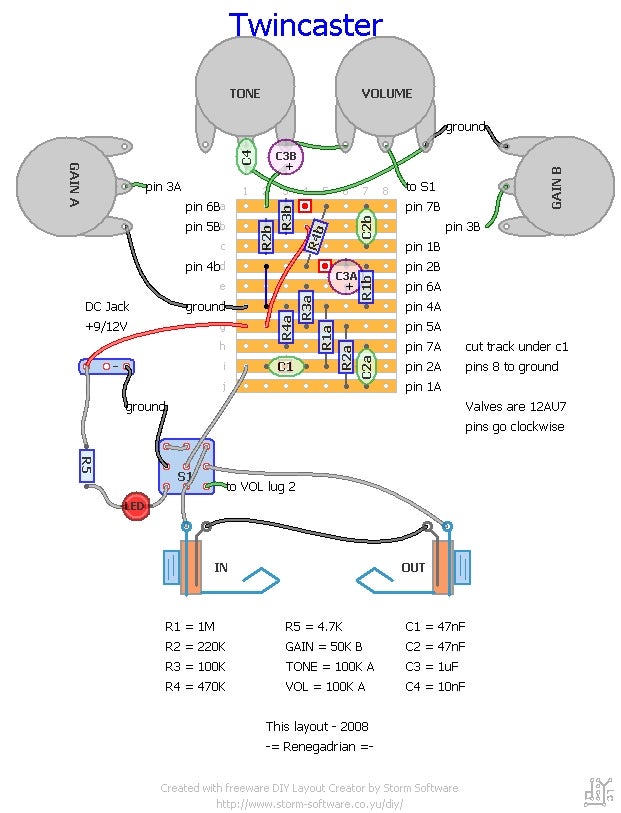 The Valve Caster 2.0 Tube Boost and Overdrive 7 Steps (with Pictures