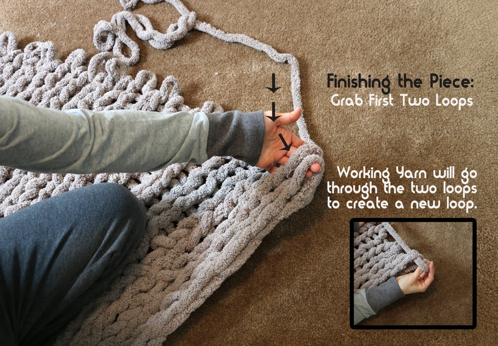 Easy Chunky HandKnitted Blanket in One Hour 8 Steps (with Pictures)
