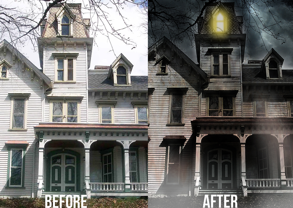 Haunted House Photo Edit 9 Steps Instructables