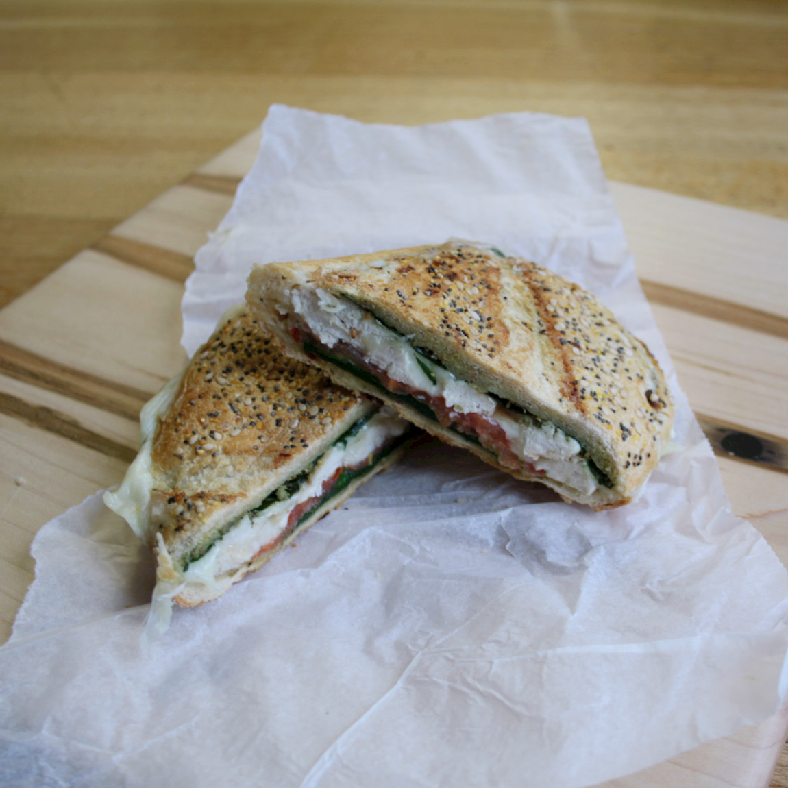 Pressed Chicken and Pesto Sandwich 12 Steps (with Pictures