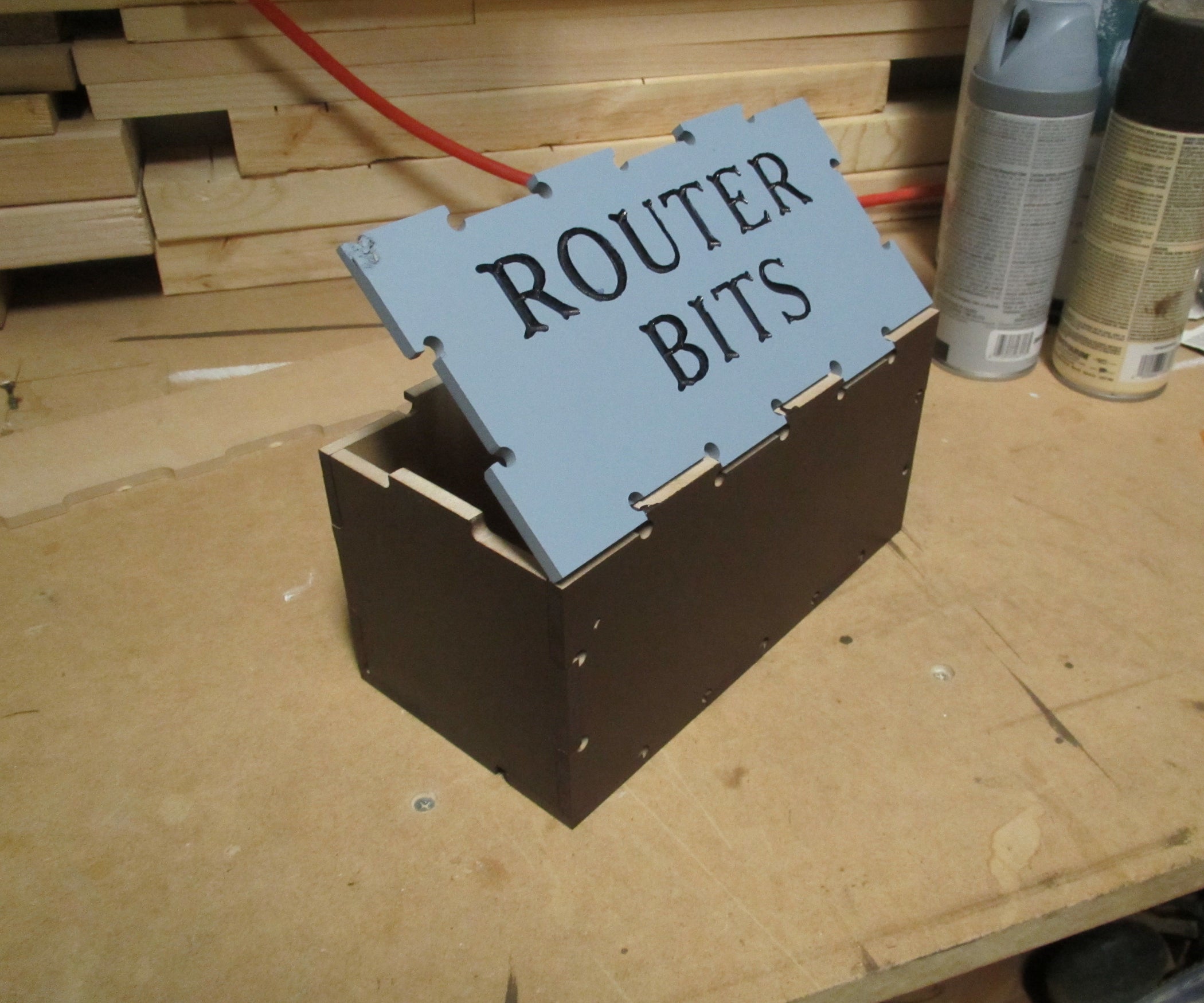 Router Bit Storage Box 4 Steps Instructables