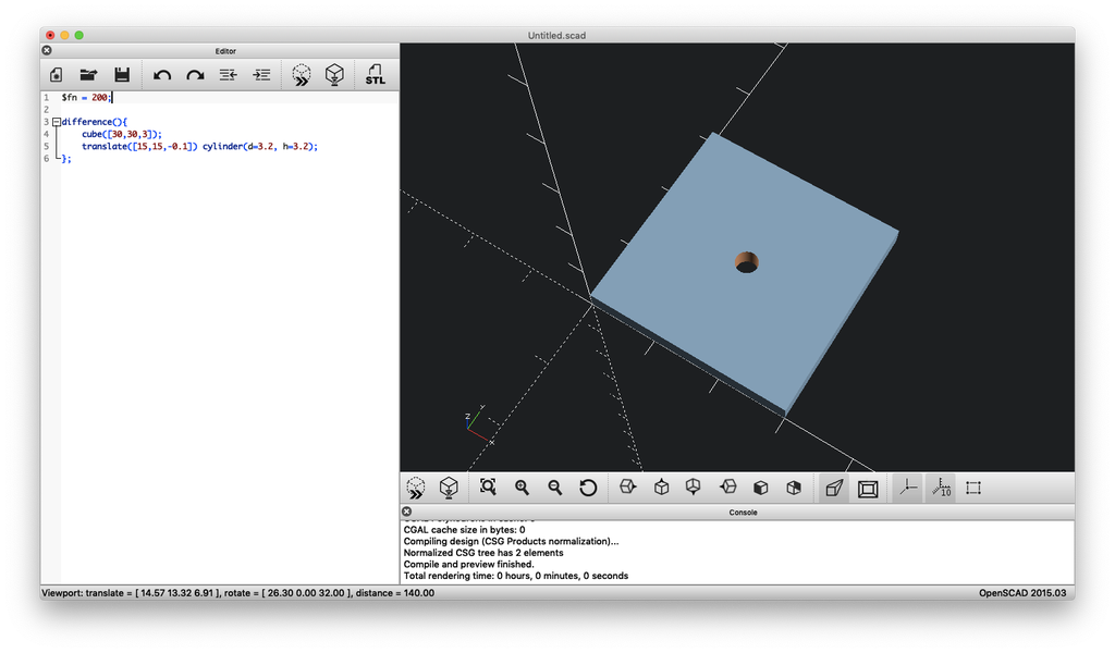 Openscad Introduction And Notes 6 Steps Instructables