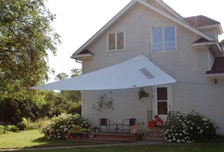 Make A Sun Shade From An Old Sail 5 Steps Instructables