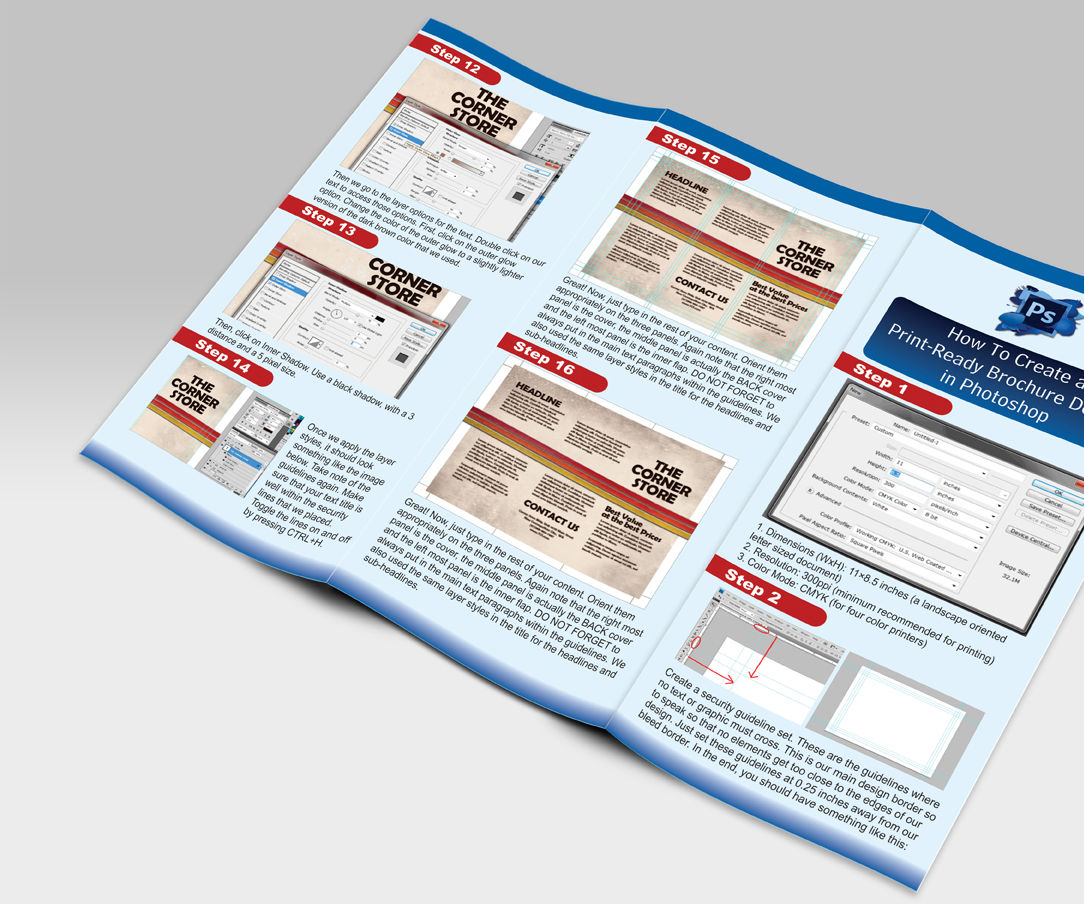 how to create a professional brochure in photoshop 17 steps how to create a professional flyer