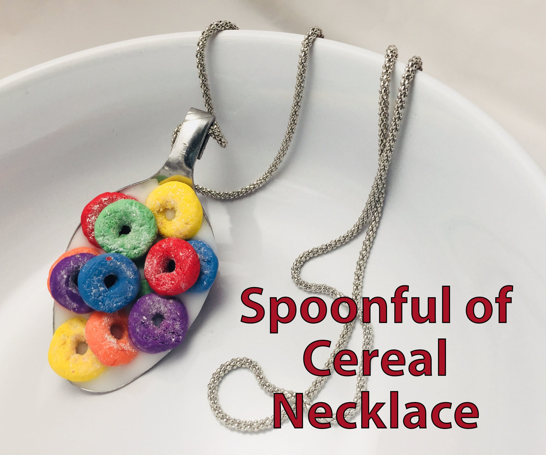 Spoonful of Cereal Necklace 4 Steps (with Pictures) Instructables