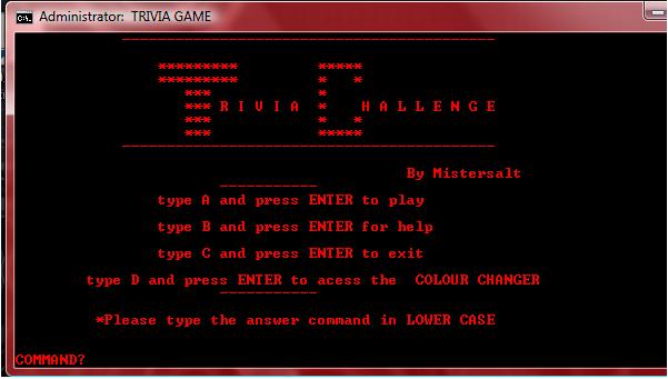 How to Make a Simple Batch Game (trivia!) : 3 Steps - Instructables