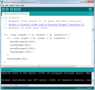 Using an Drawing Robot for Arduino With Hour of Code Tutorials : 3 ...