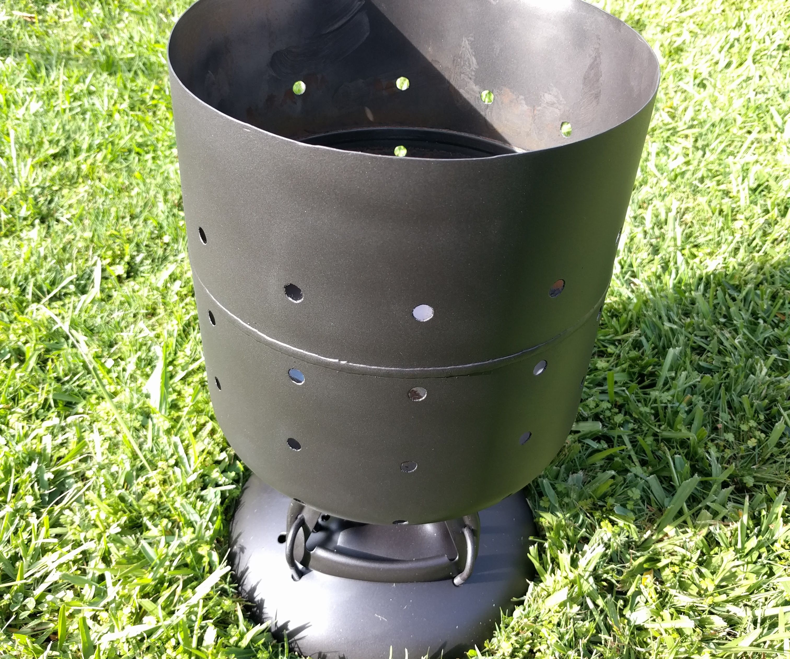 Homemade Firepit From Helium Tank No Welding 8 Steps With
