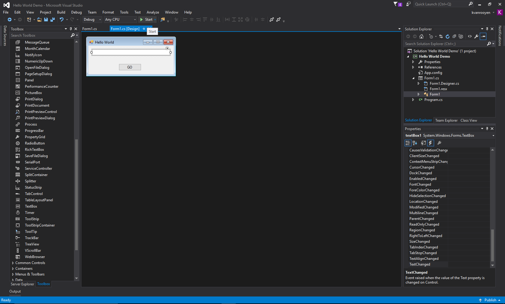 C# Windows Form | Trybotics