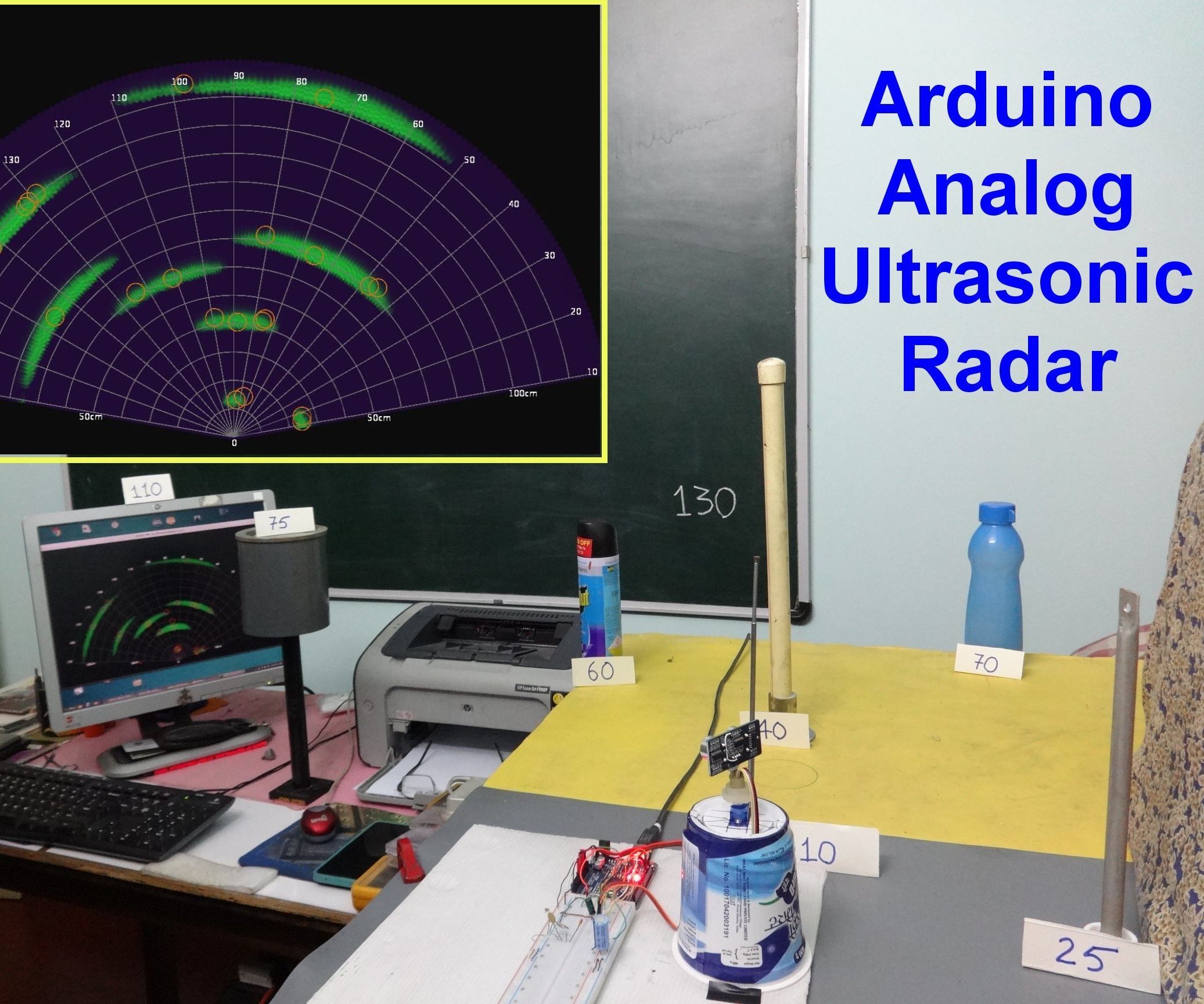 Arduino Analog Ultrasonic Radar : 3 Steps - Instructables