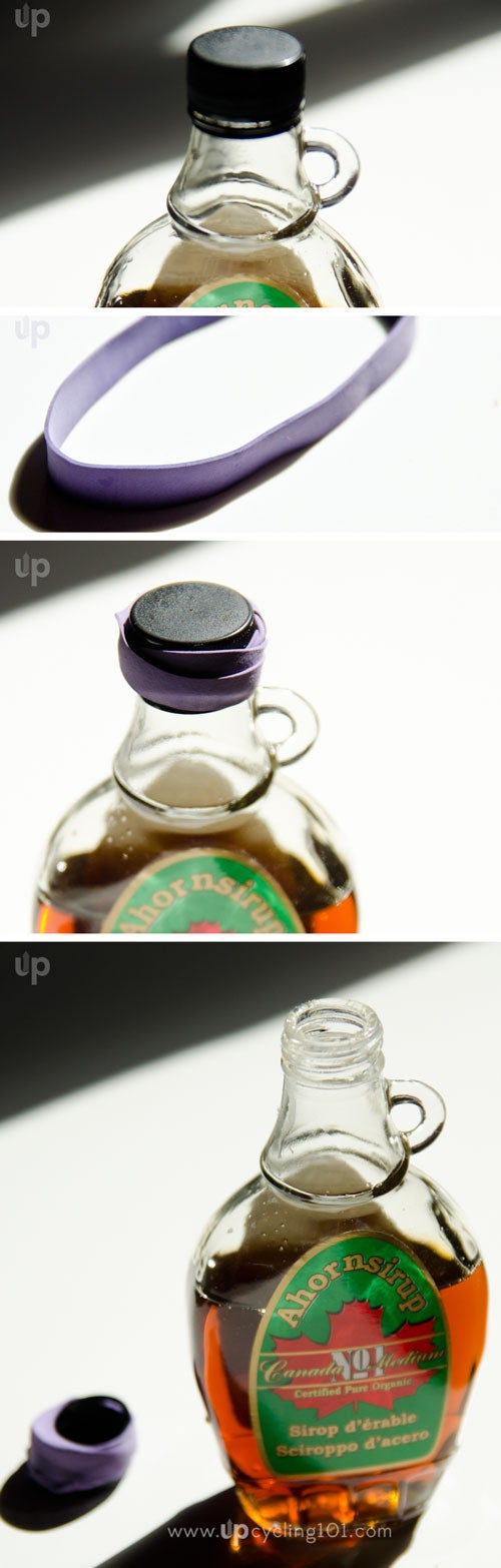 Use Rubber Band to Open Stuck Bottle Cap (and Other Stuff) Instructables