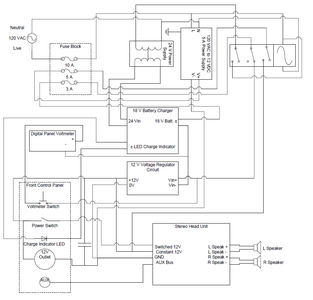 Homemade 18v Battery Stereo 5 Steps With Pictures