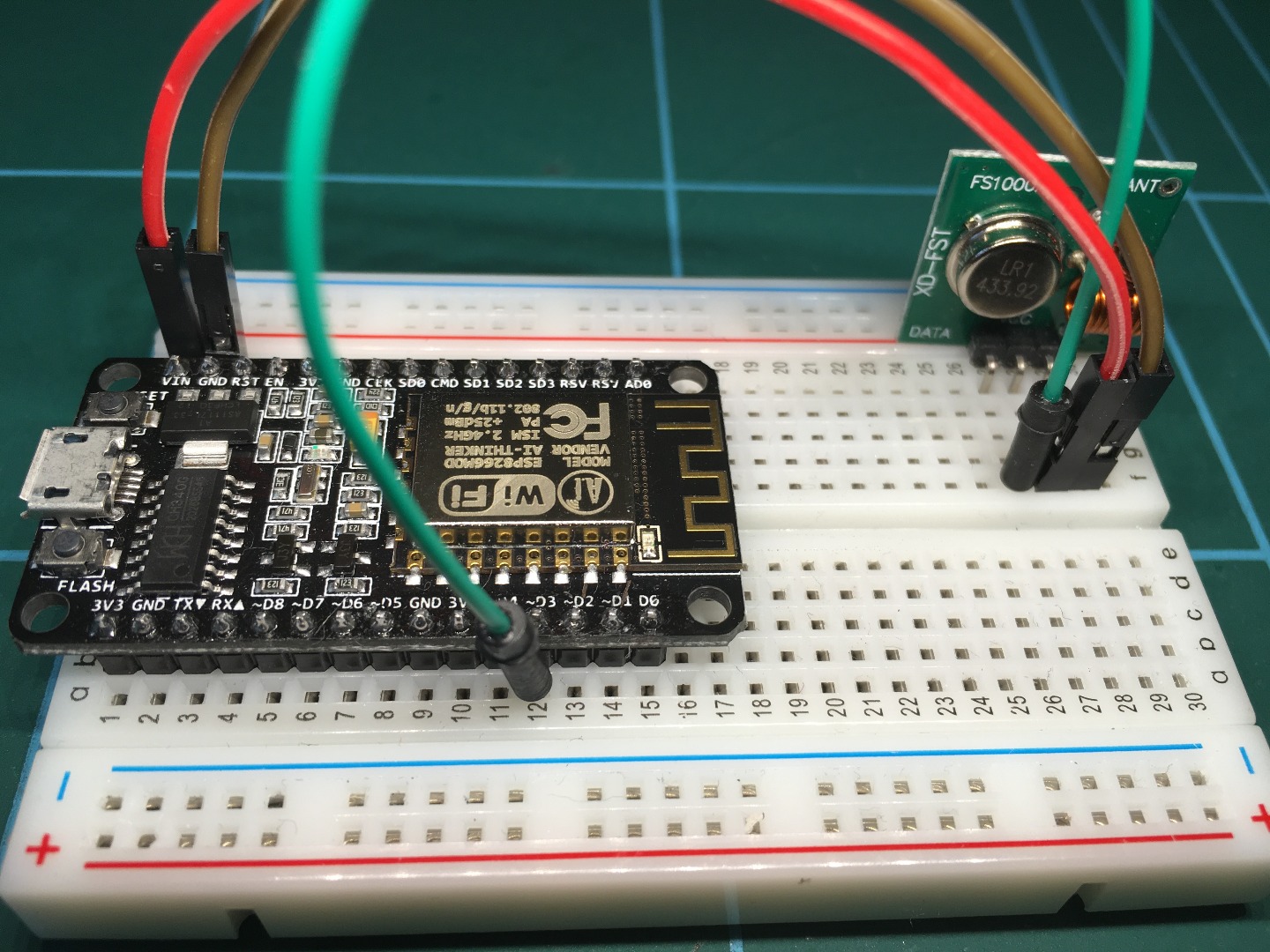 Using an ESP8266 to Control Mains Sockets Using 433mhz Transmitter and ...