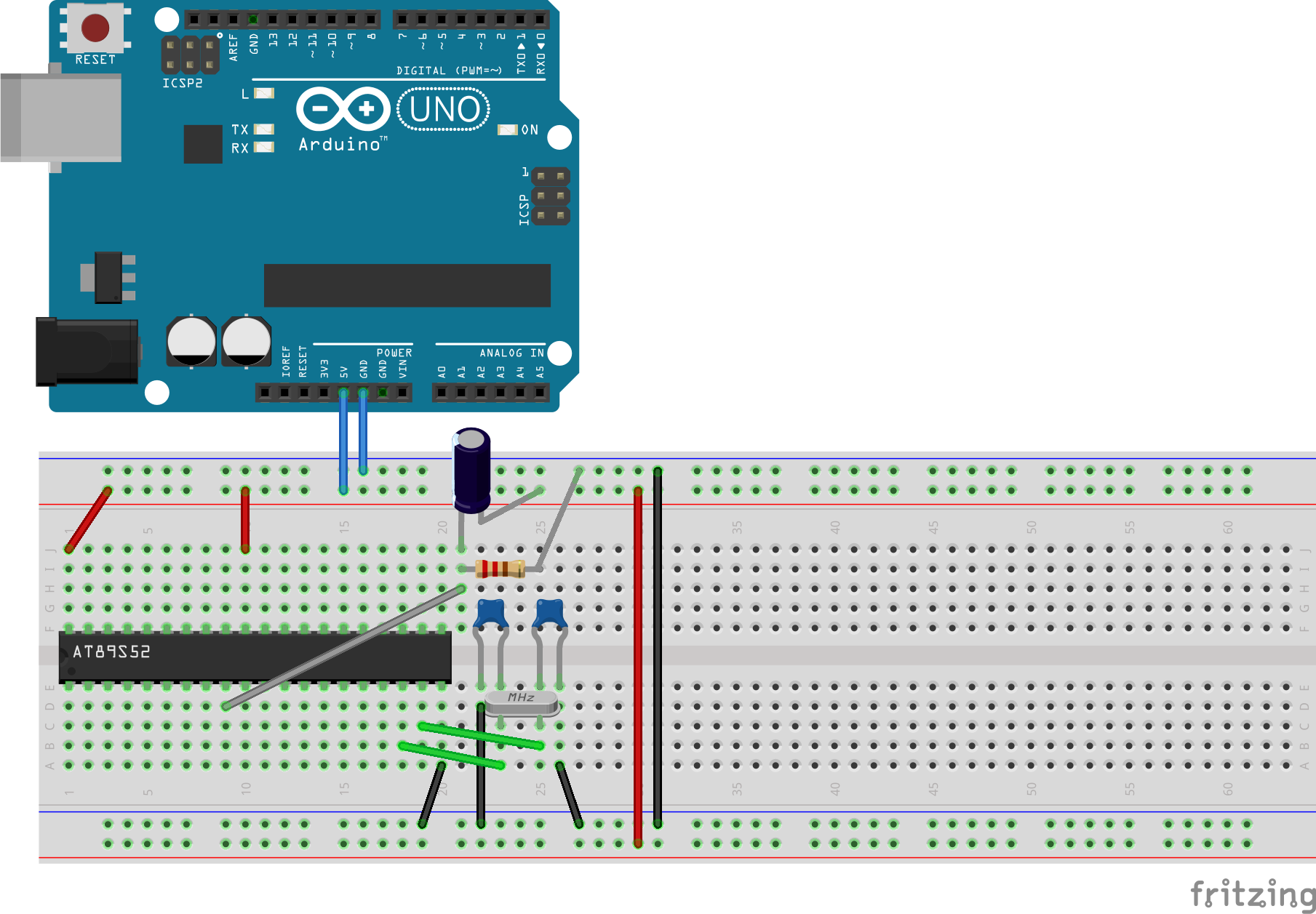 Program 8051 (AT89 Series) With Arduino | Trybotics