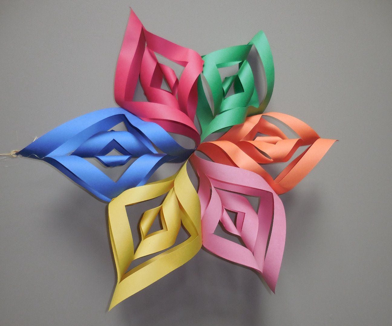 How to Make a Hanging Paper Floret