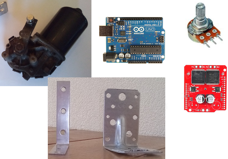 Wiper Motor and Arduino Mega Servo Trybotics