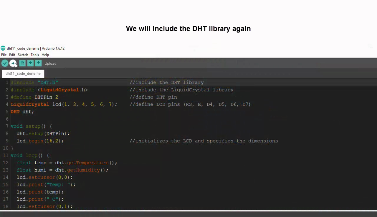 Arduino - How to Use DHT11 and DHT22 Humidity and Temperature Sensor ...