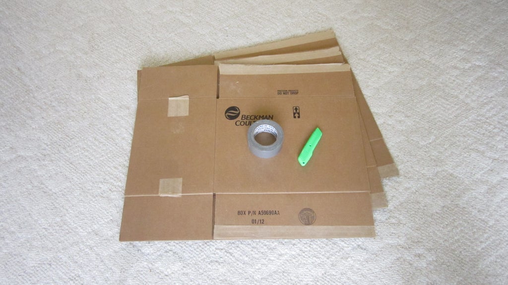 Shirt Folding Board From Cardboard And Duct Tape 4 Steps With Pictures Instructables