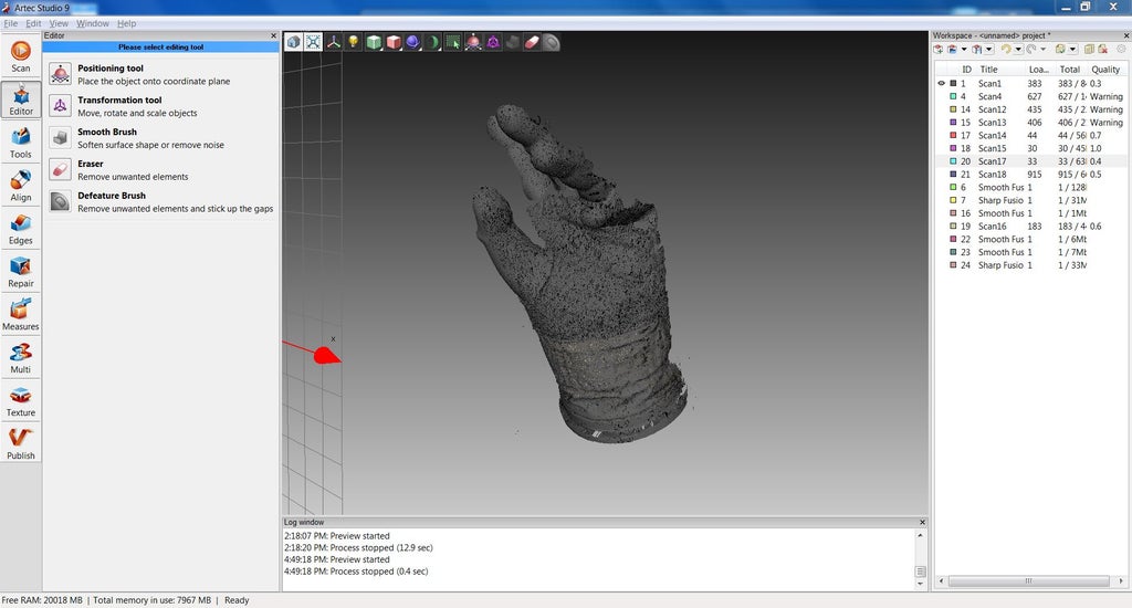 Autodesk Workshop Guide Artec 3d Scanners 10 Steps With Pictures Instructables