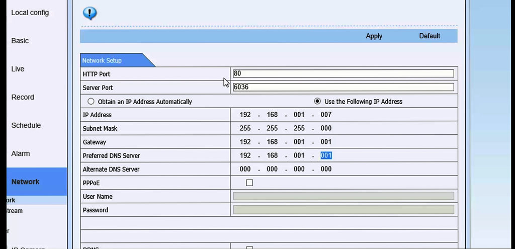 CONFIGURE CCTV DVR SETTINGS