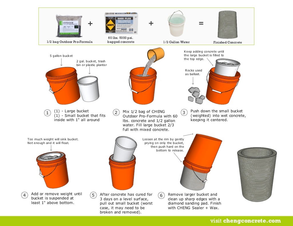 DIY CONCRETE 5 Gallon Stool 7 Steps (with Pictures) Instructables