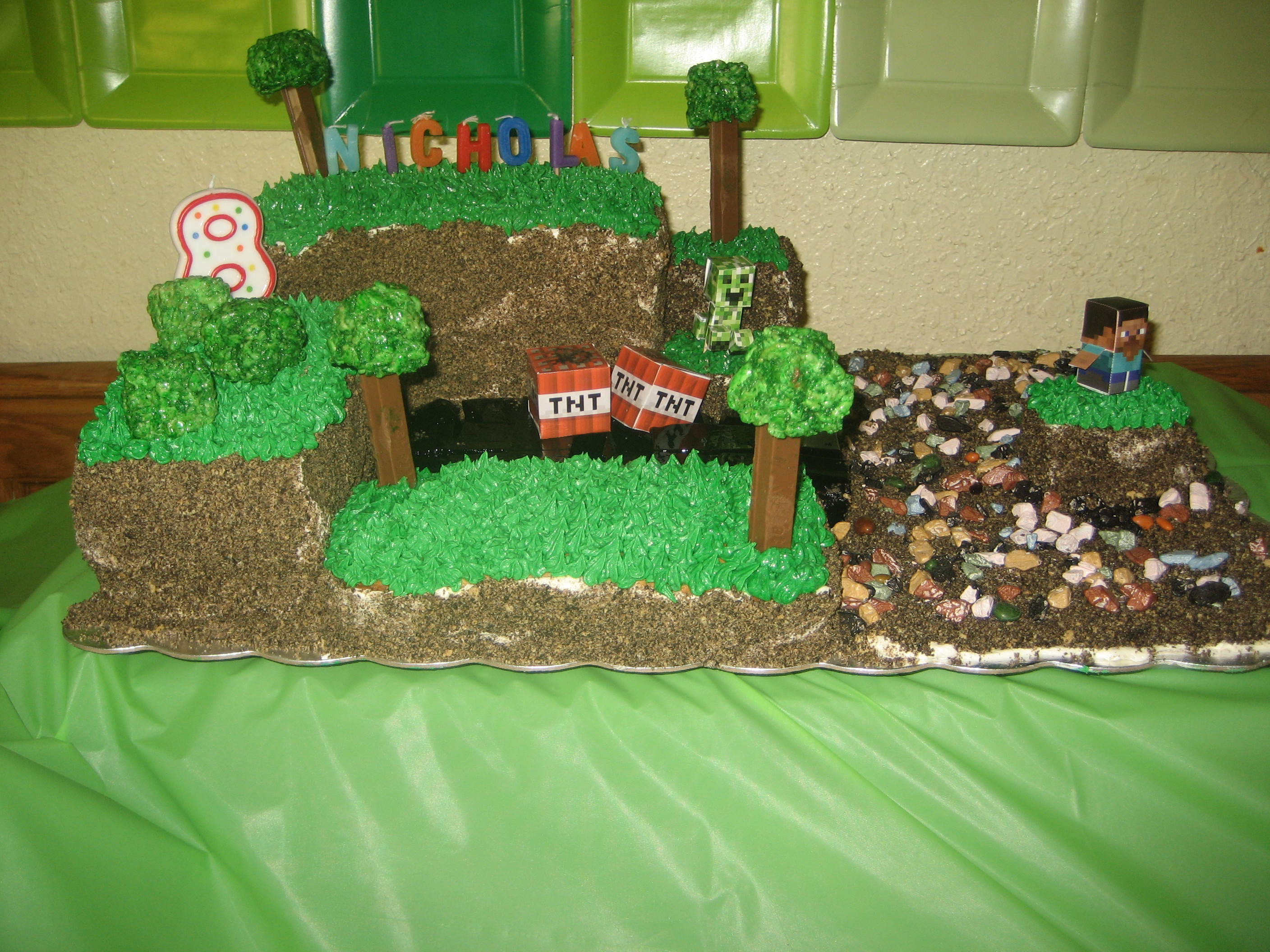 Minecraft Birthday Cake With Pictures Instructables