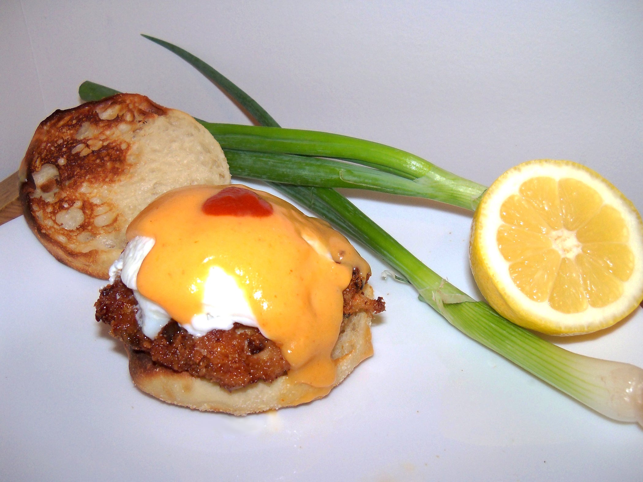 Shrimp Cake Eggs Benedict: 9 Steps (with Pictures)