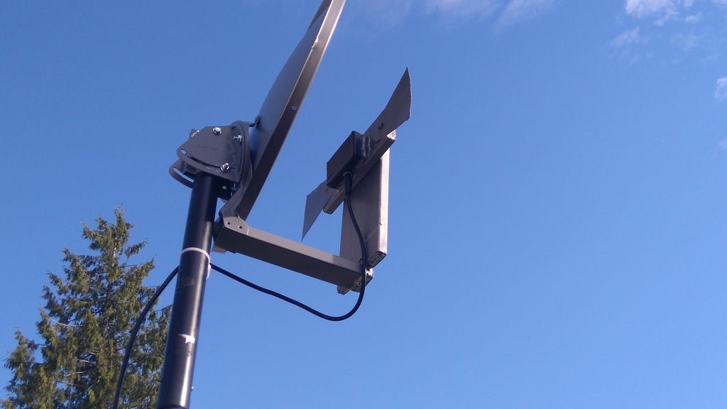 Make A High Performance Tv Antenna From A Satellite Dish And A Few Parts 10 Steps With Pictures Instructables
