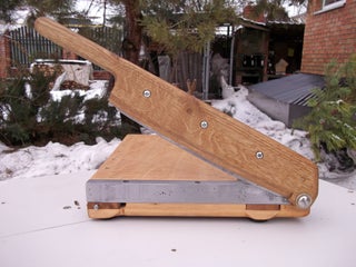 Guillotine Not Only Paper Cutter 40 Steps With Pictures Instructables