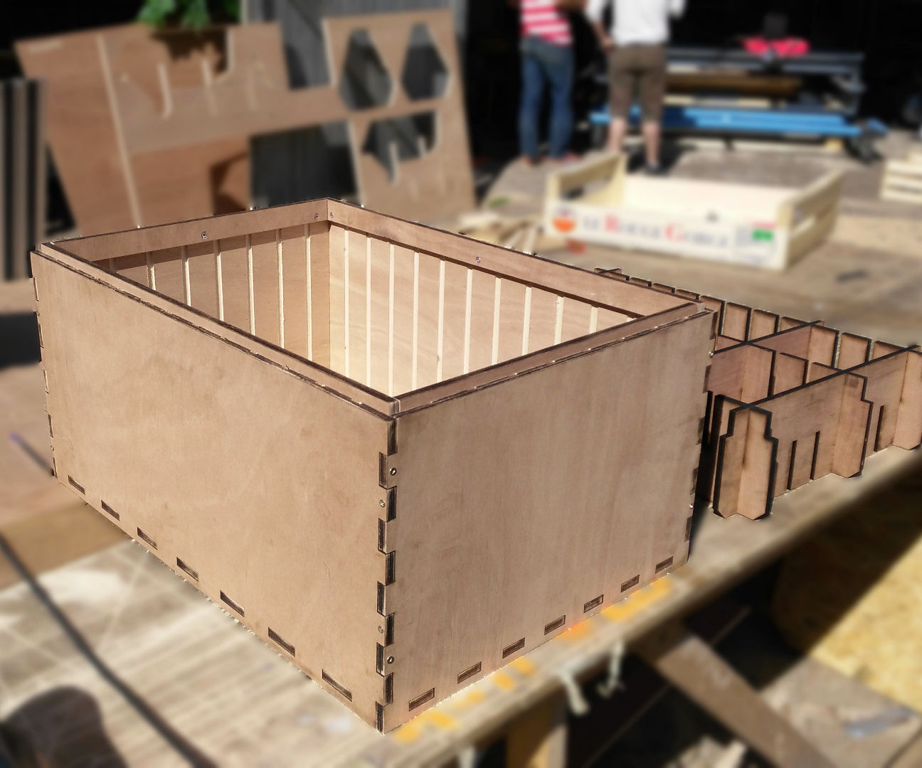 Basic MultiModular Frames for Cargo Bikes Stackable Watertight Laser Cut Boxes 8 Steps