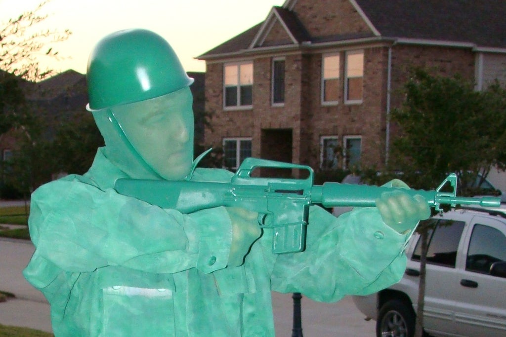 Toy Green Army Man Halloween Costume 6 Steps With Pictures Instructables
