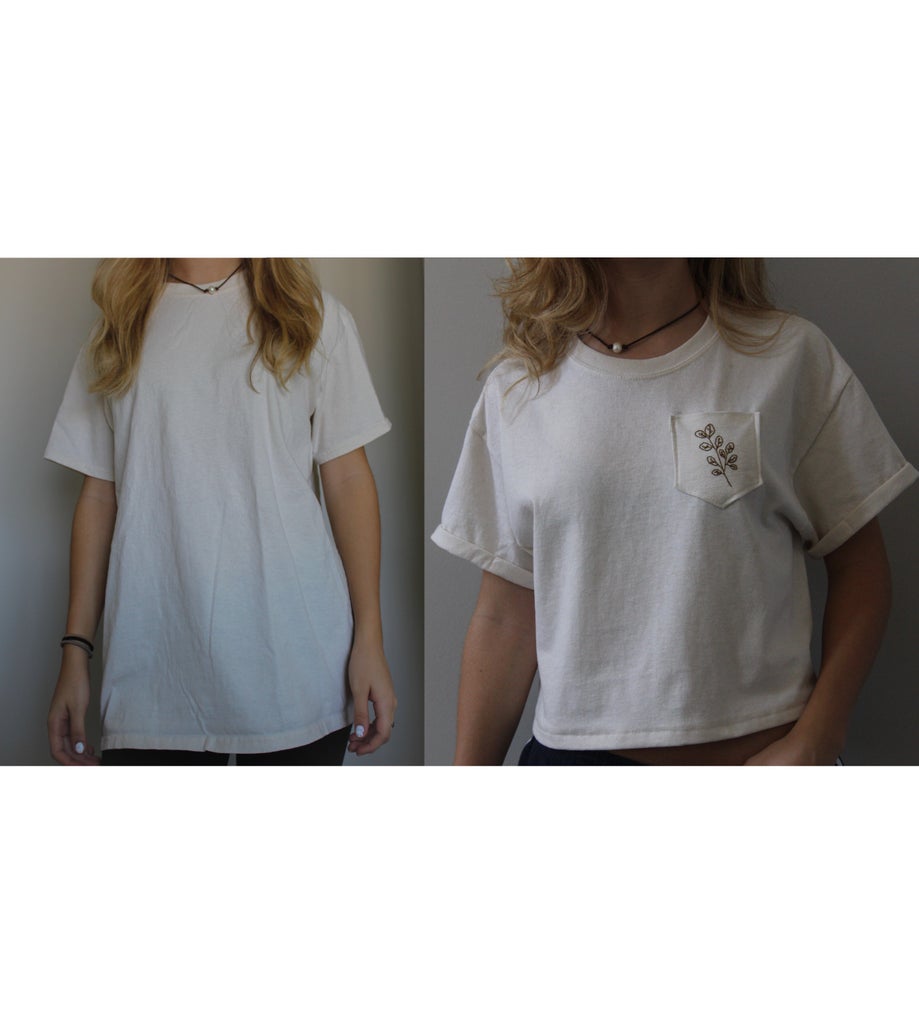 From Baggy Shirt To Cute Crop Top 6 Steps With Pictures Instructables