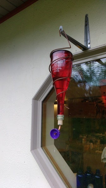 Easy Wine Bottle Hummingbird Feeder 5 Steps With Pictures Instructables