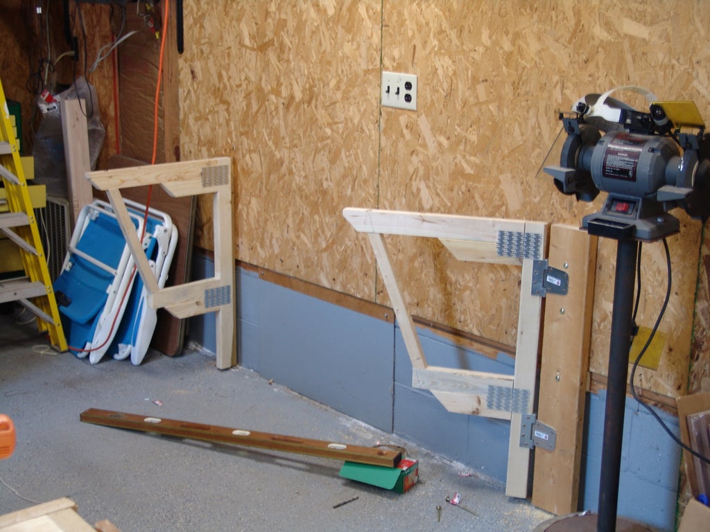 Make a Cheap Fold-down Workbench : 4 Steps (with Pictures  Make a Cheap Fold-down Workbench : 4 Steps (with Pictures
