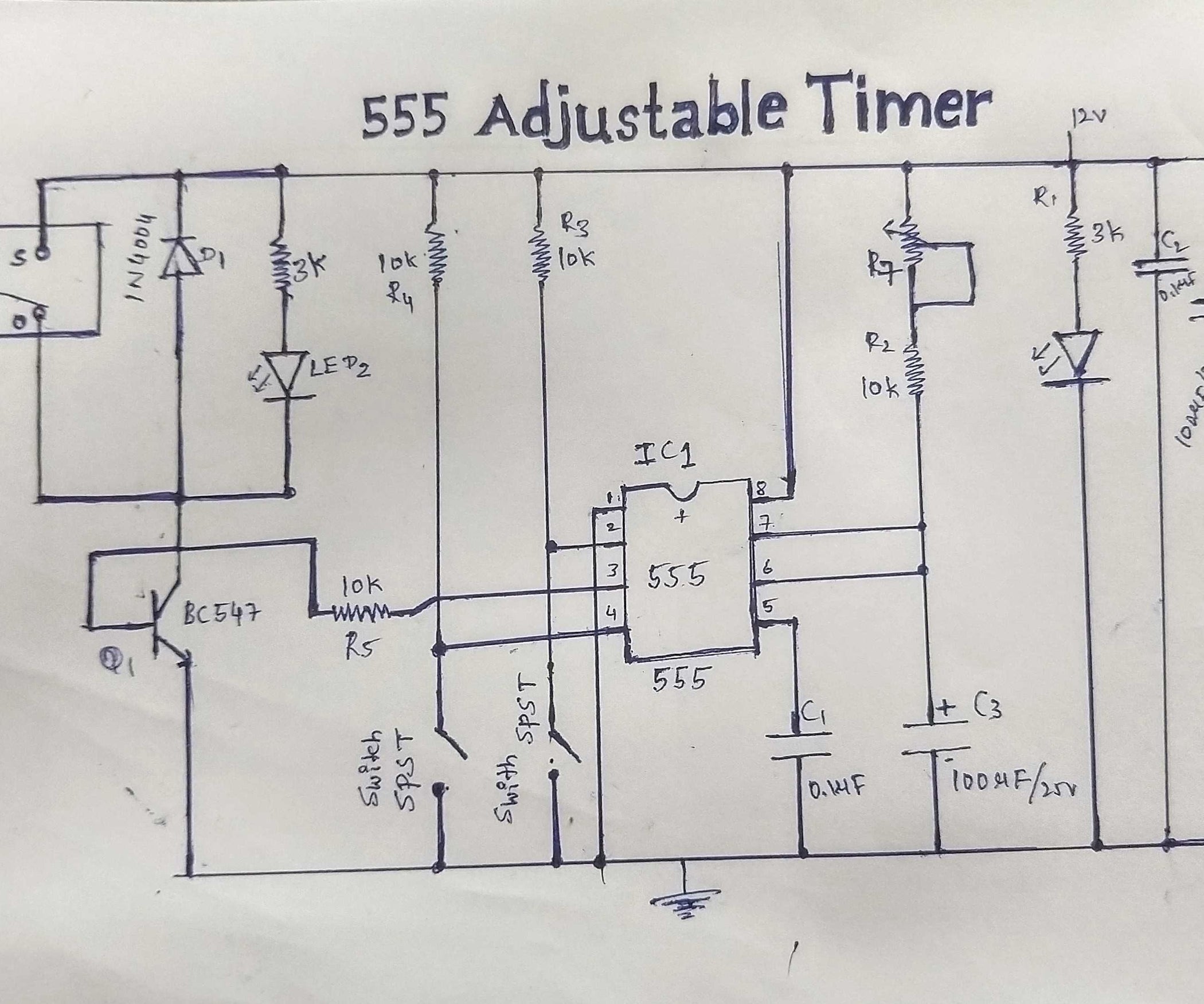 555 Adjustable TIMER (Part1) 4 Steps Instructables