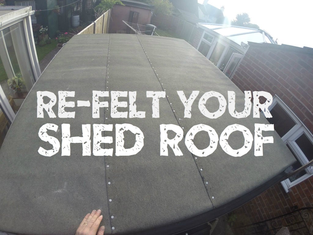 Re Felt Your Shed Roof 7 Steps With Pictures Instructables