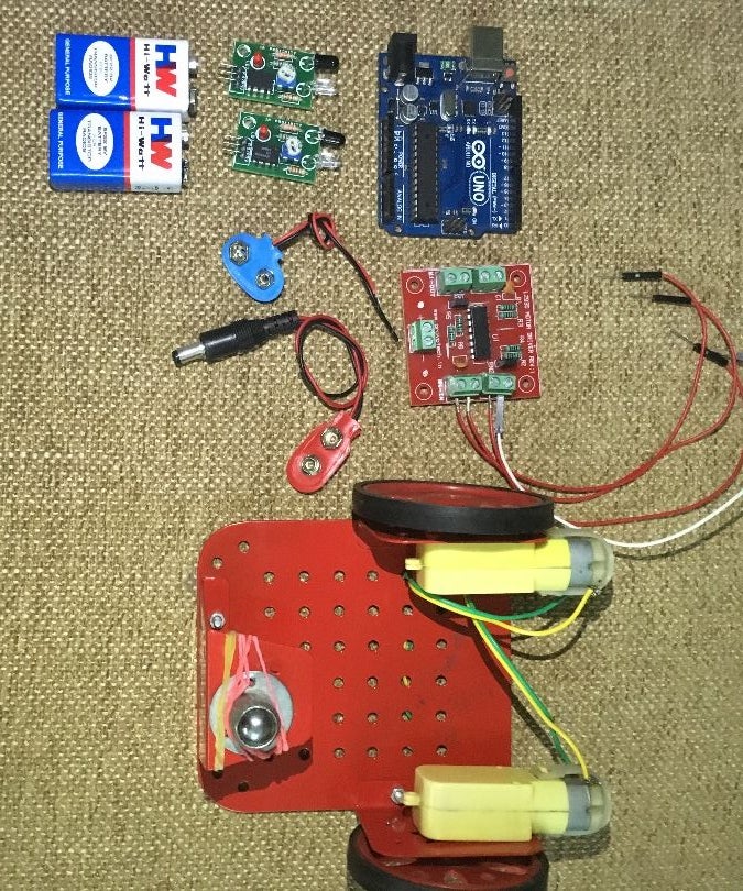 Obstacle Avoider Robot Using Arduino Uno and IR Proximity Sensor : 7 ...