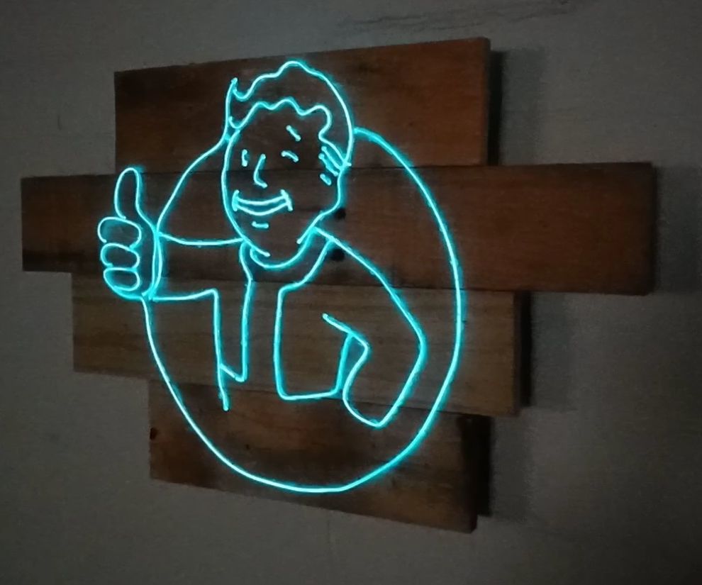 Neon Fallout Sign 7 Steps (with Pictures) Instructables
