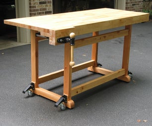 Build this Woodworker's Workbench to learn Mortise & Tenon Joinery