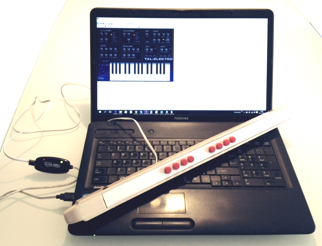 Simple Midi Flute/Recorder Controller (EWI) Trybotics