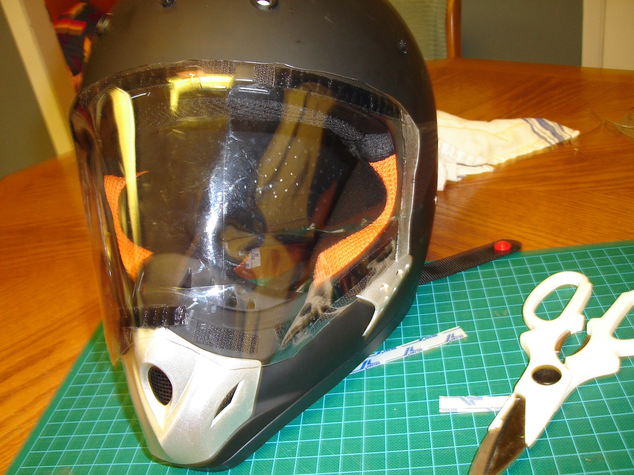 Create a Simple Visor for Your Otherwise Visorless Fullface Helmets