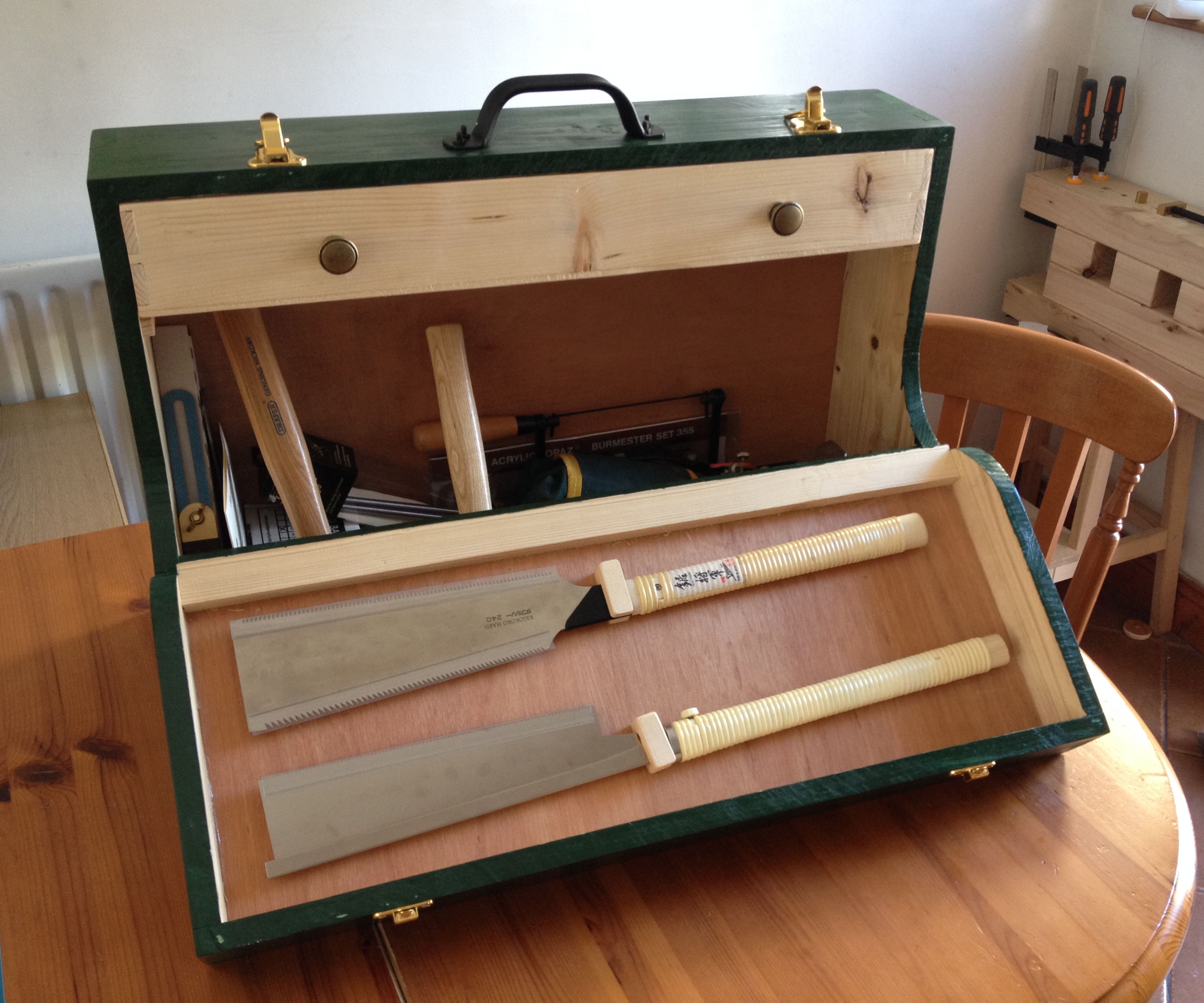Beginning Woodworking Part 2 Fall Front Wooden Toolbox 6