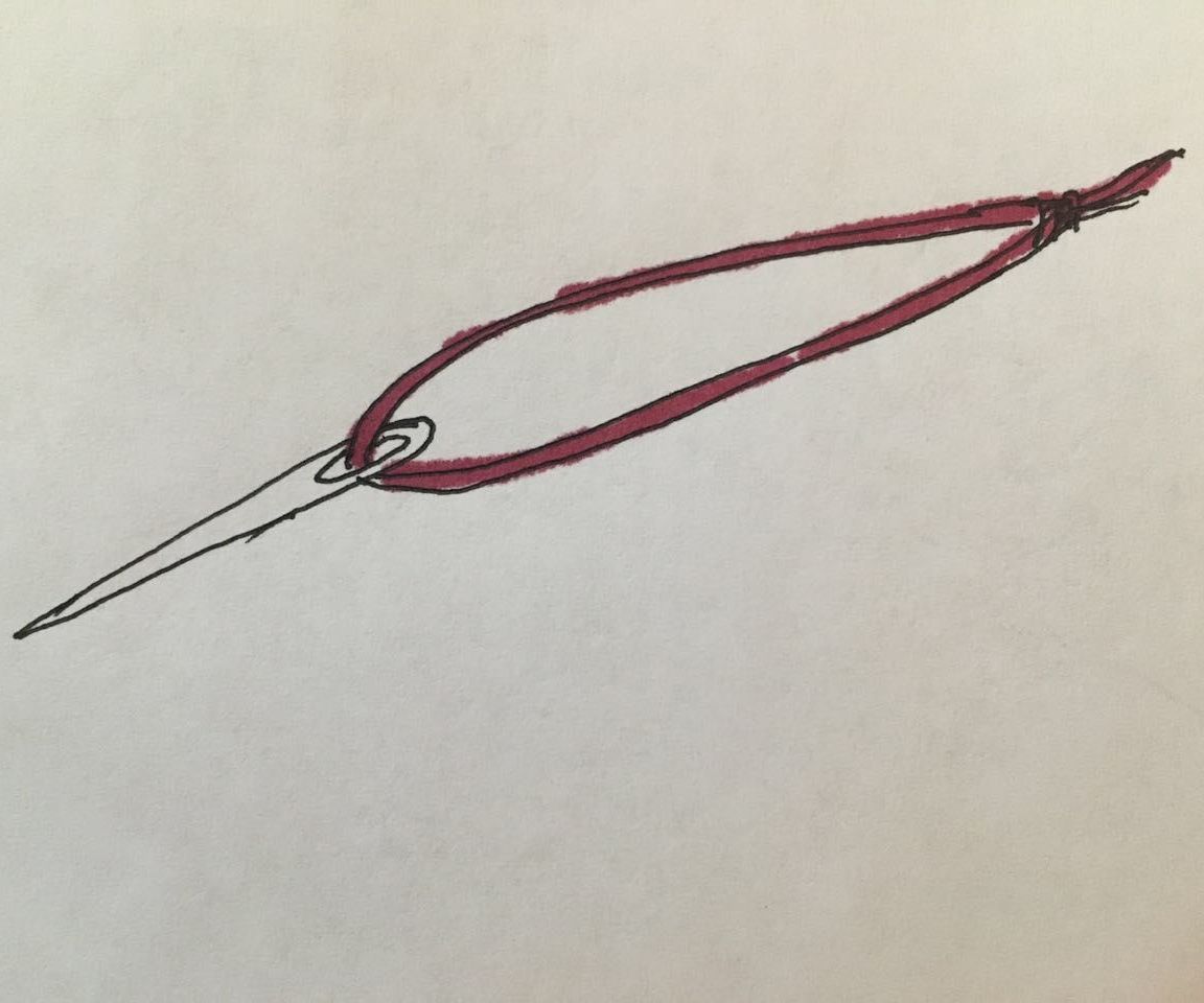 Double Thread Knot Sewing 4 Steps (with Pictures)