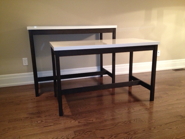 Bar Table And Desk Using Ikea Tops Vika Amon 11 Steps Using Ikea Table Tops Vika Amon