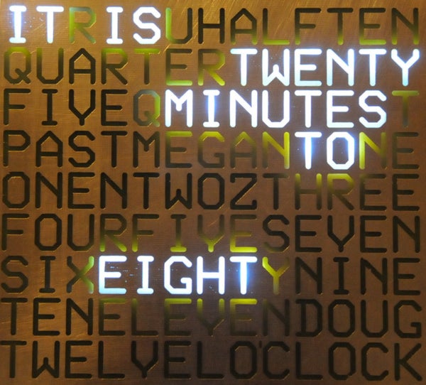 14 Spectacular Word Clocks Instructables