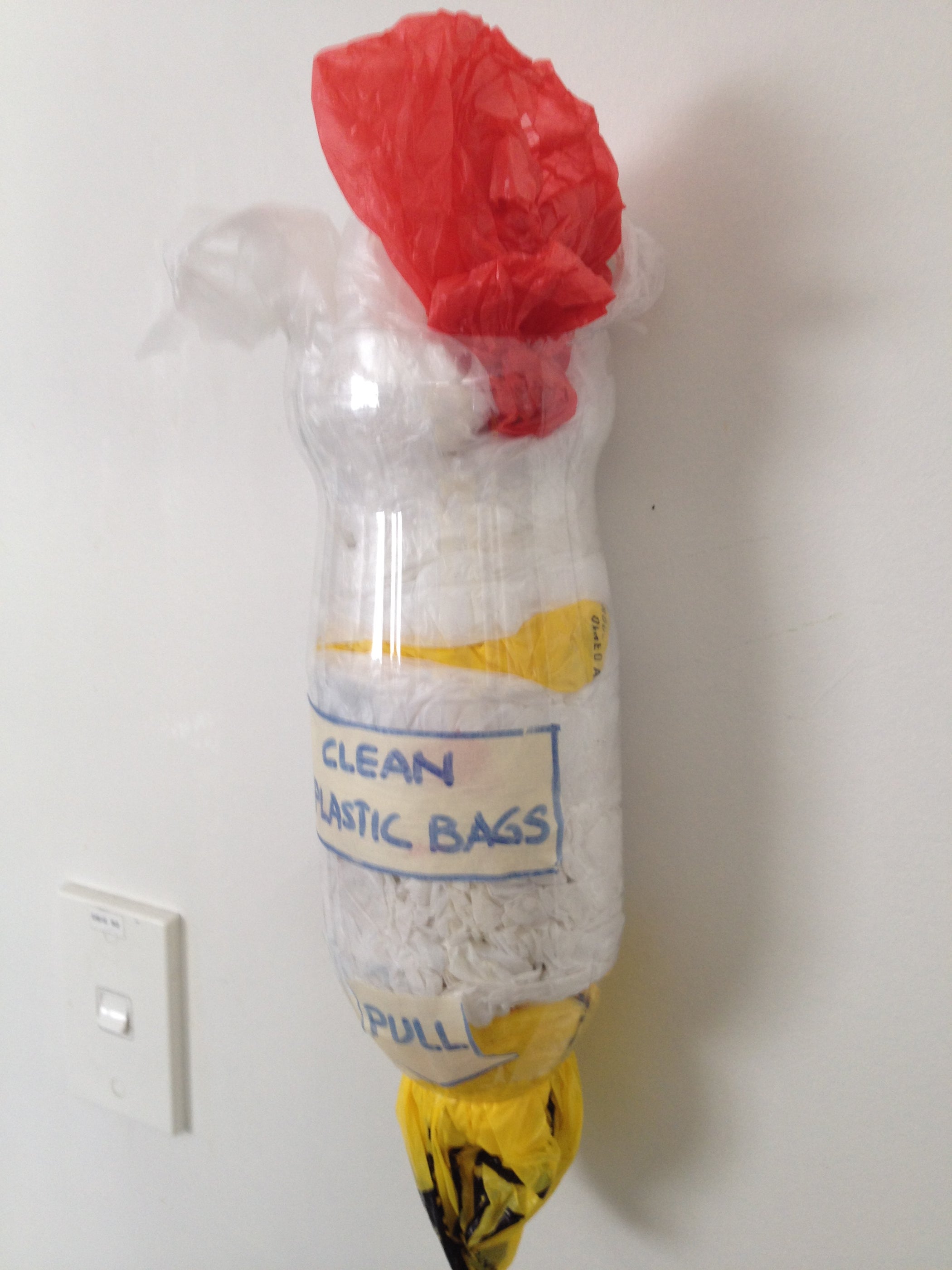 Soda Bottle Plastic Bag Dispenser 3 Steps Instructables