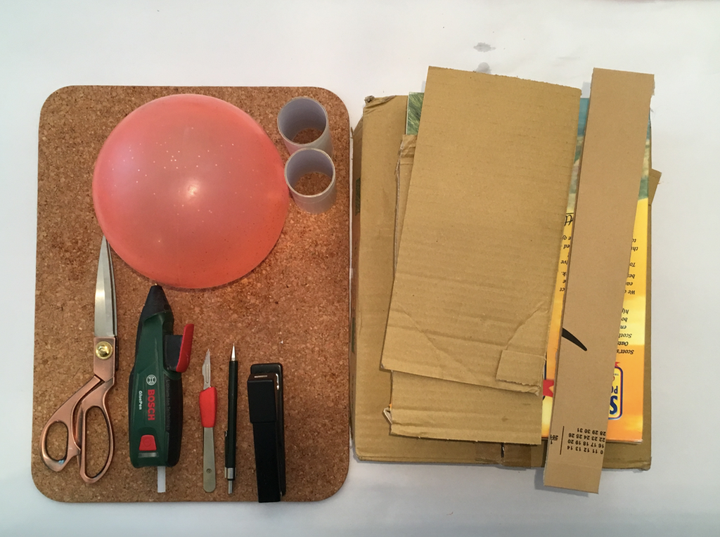 EasytoMake Cardboard TRex Mask (Stapler & Glue Modelling Tips) 16