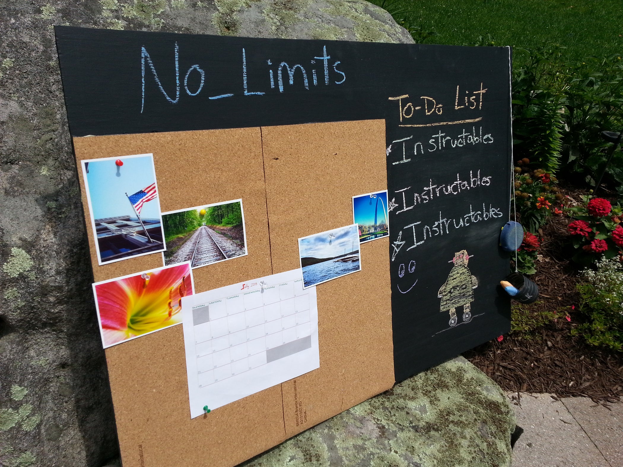 DIY ChalkboardCorkboard 4 Steps Instructables