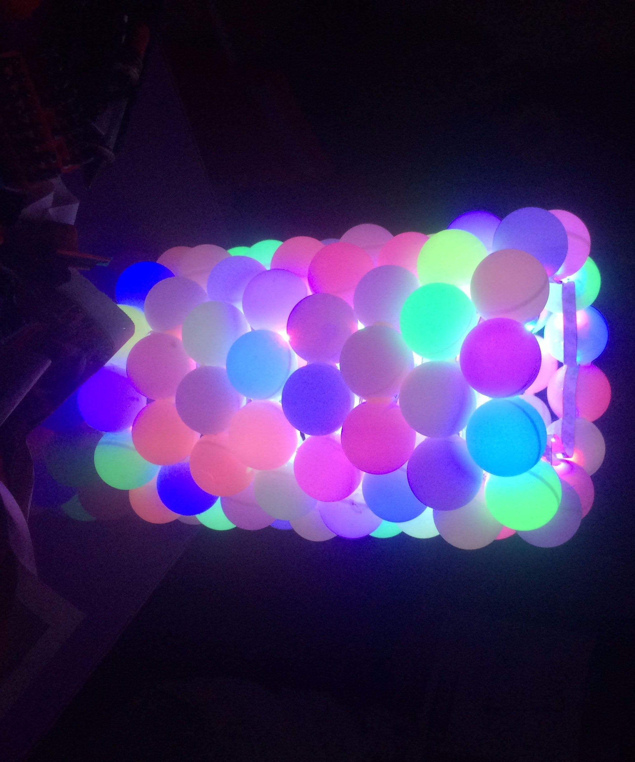 RGB Led Ping Pong Ball Lamp