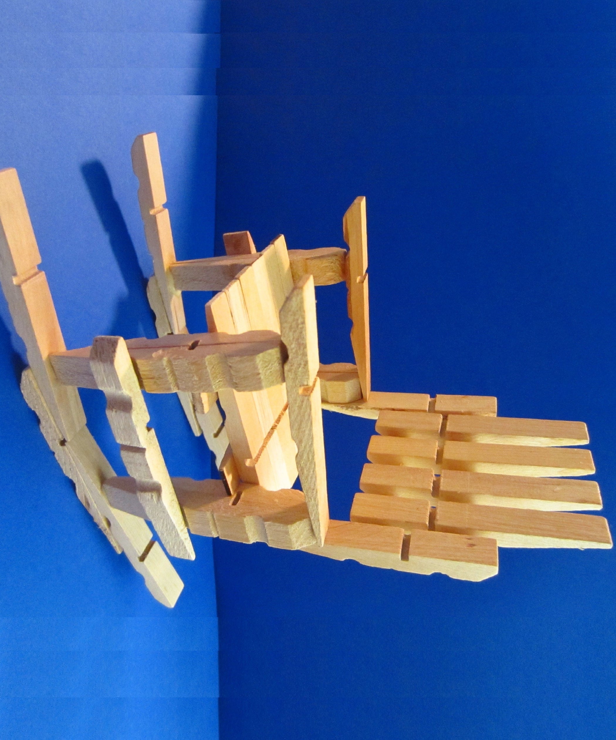 Clothespin Rocking Chair So Easy to Make Instructables